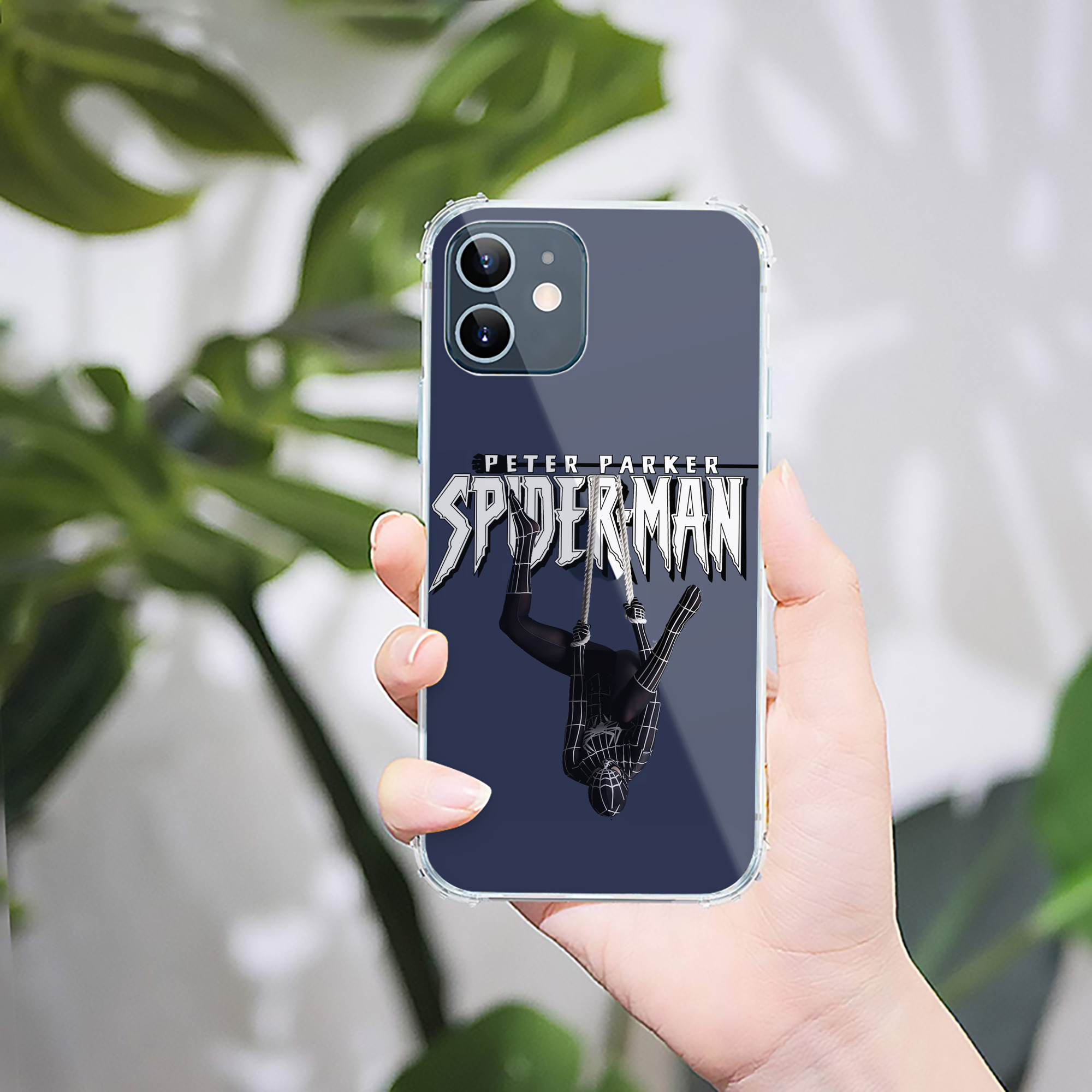 （画像用） Spider Man スパイダーマン 【iPhone 12シリーズ対応】透明スマホケース（クリアソフトケース）